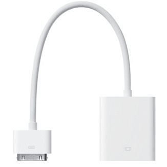 Apple Dock Connector to VGA adapter