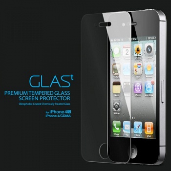 Пленка для iPhone 4/4S GLAS.t Premium Tempered Glass Series Oleophobic Coating